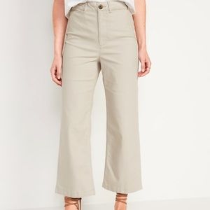 High waisted crop flare pant
